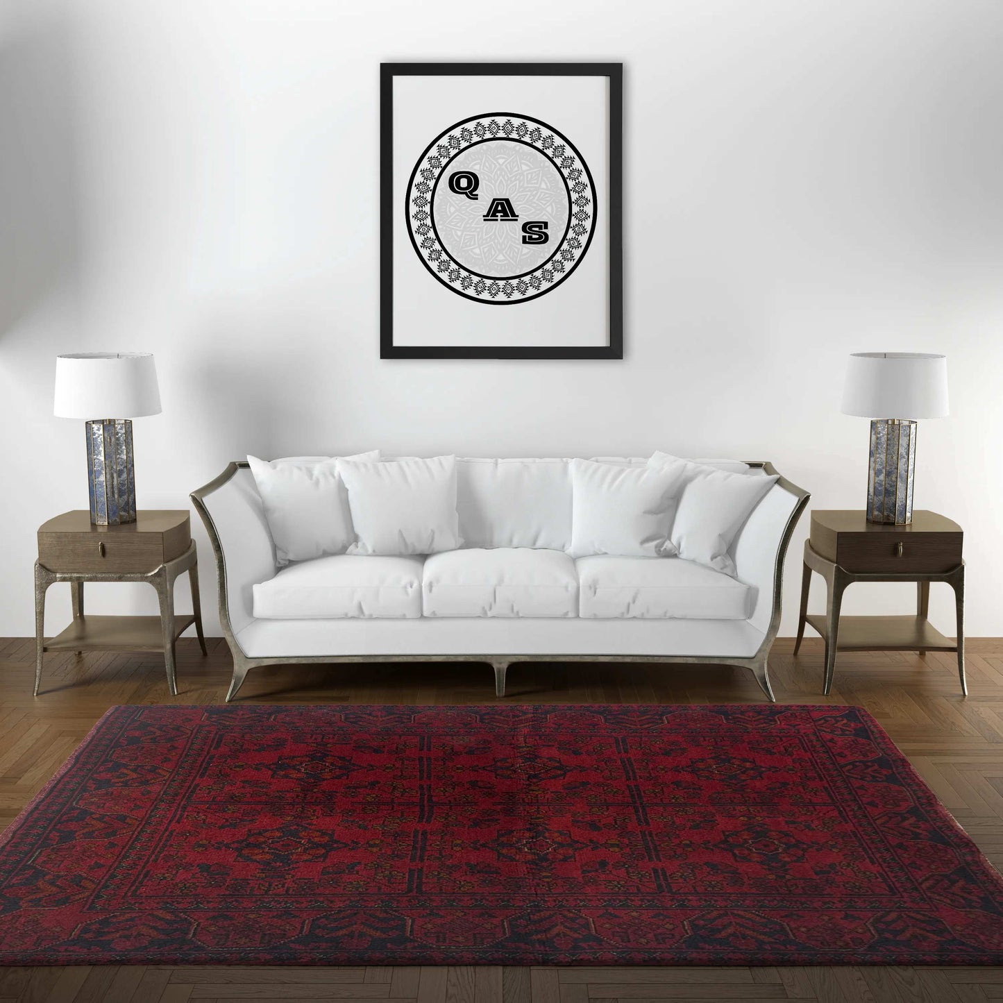 Handmade Afghan Khal Mohammadi Carpet, KM5104, Red - 100 x 150 cm