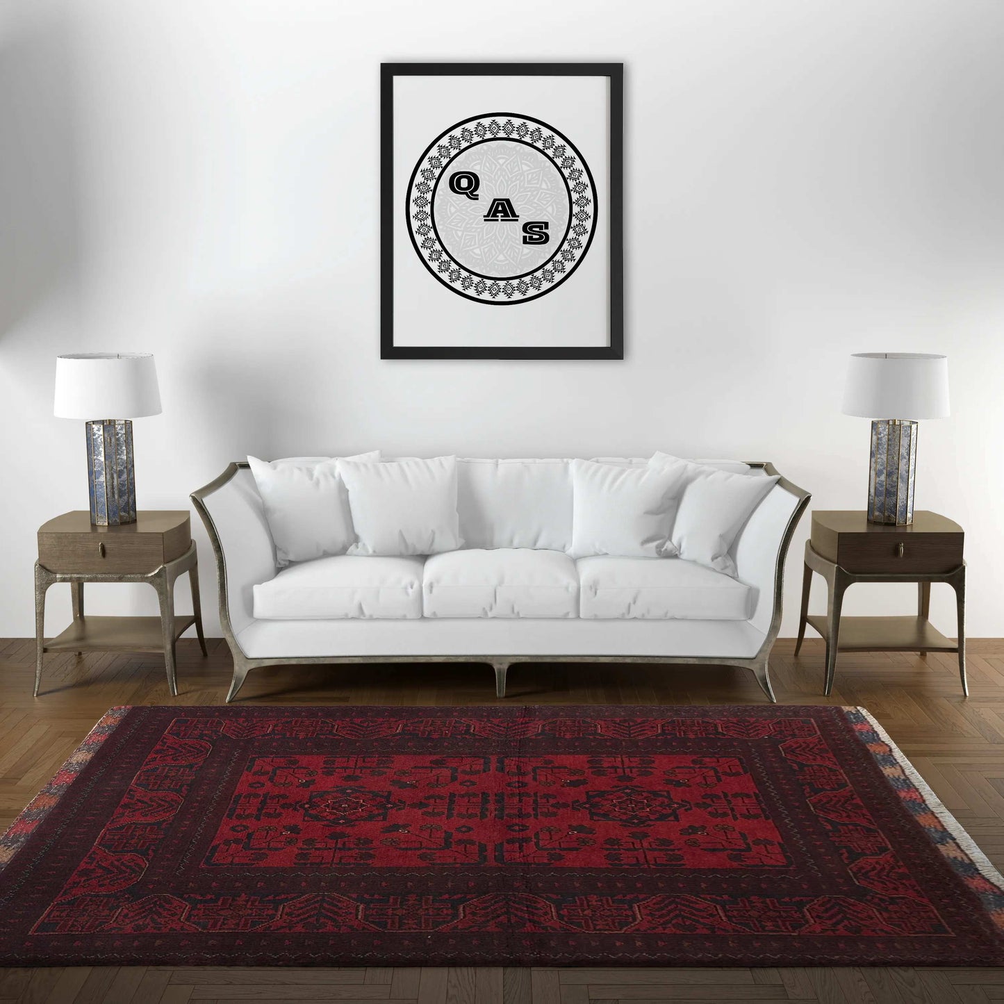 Handmade Afghan Khal Mohammadi Carpet, KM5129, Red - 100 x 150 cm