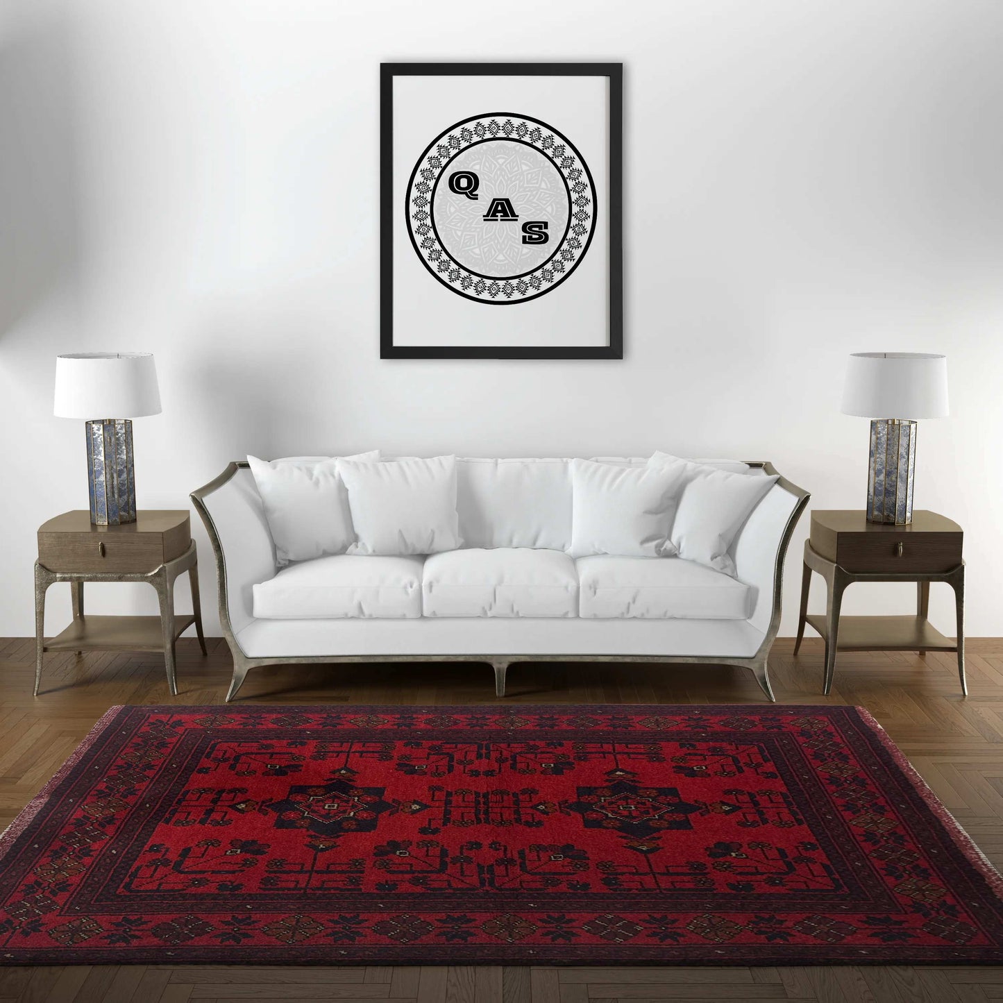 Handmade Afghan Khal Mohammadi Carpet, KM6001, Red - 80 x 120 cm