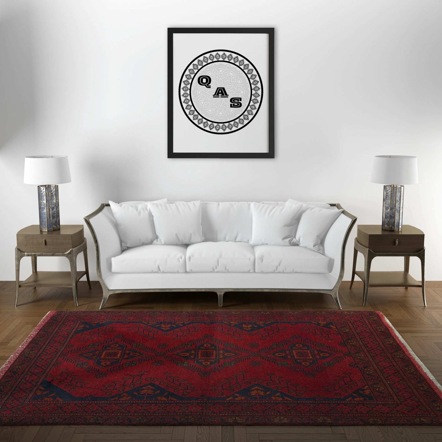 Handmade Afghan Khal Mohammadi Carpet, KM6002, Red - 80 x 120 cm