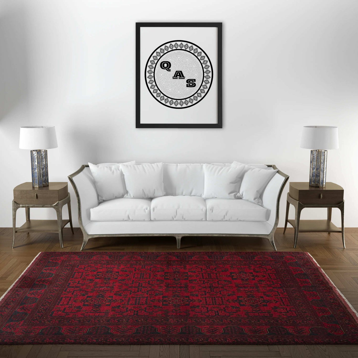 Handmade Afghan Khal Mohammadi Carpet, KM6004, Red - 150 x 200 cm