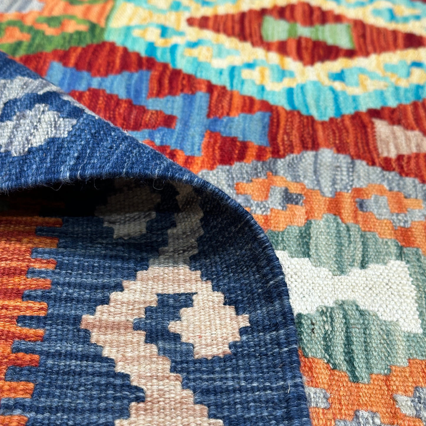 Maimana Kilim - Handmade Afghani Kilim - MG47, 150 x 200 cm