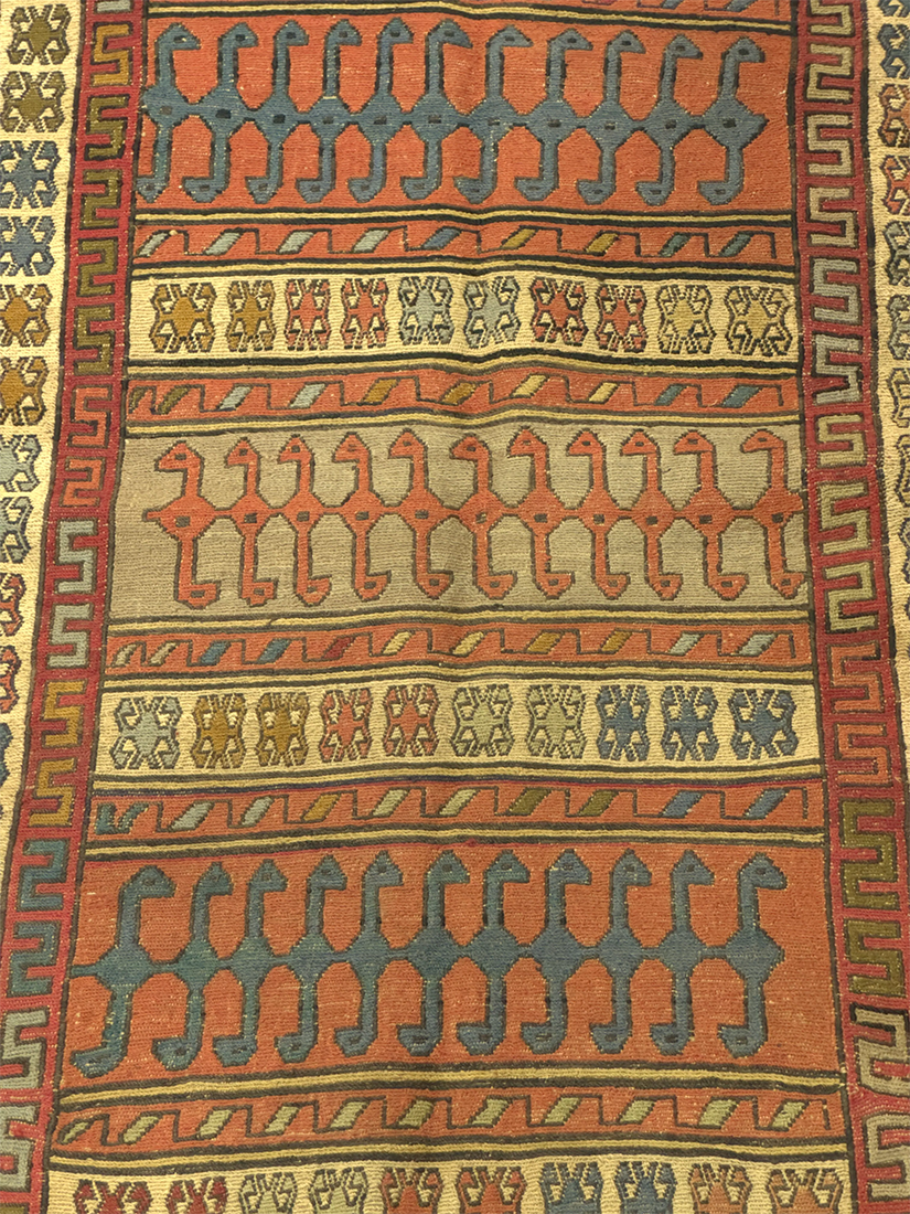 Sirjan Kilim, SJG261, Red - 100 x 150 cm