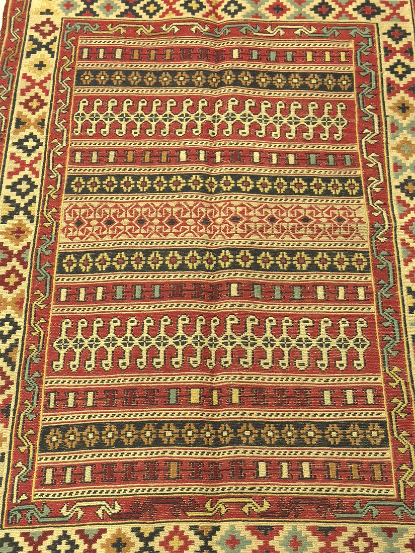 Sirjan Kilim, SJG325, Red - 100 x 150 cm