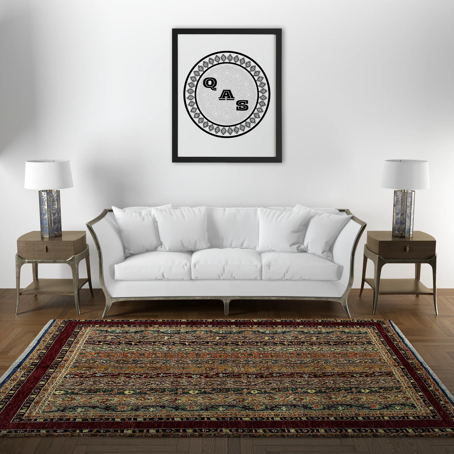Afghan Shawl Tribal Hand Knotted Carpet, AR101 - 151 x 204 cm