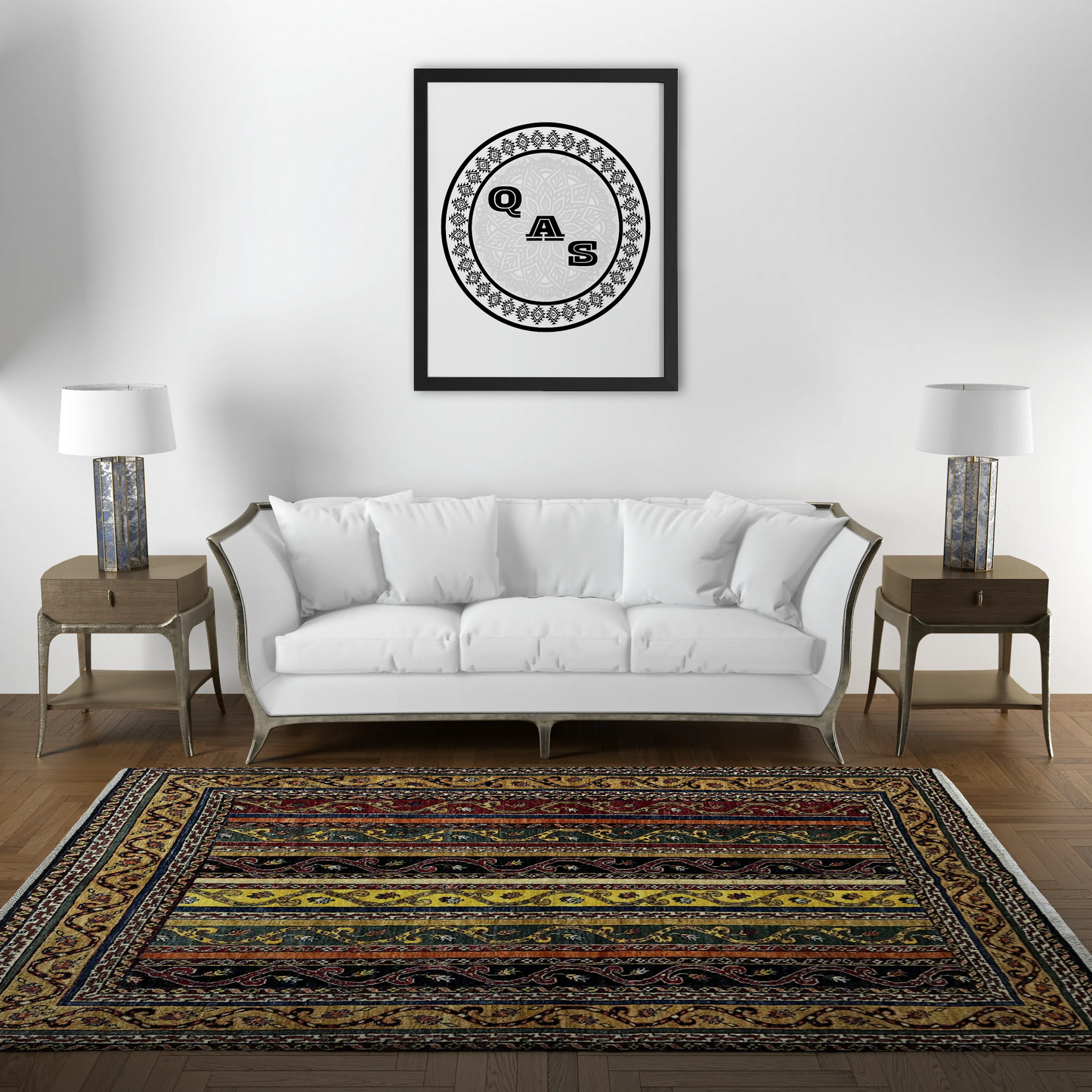 Afghan Shawl Tribal Hand Knotted Carpet, AR102 - 154 x 199 cm