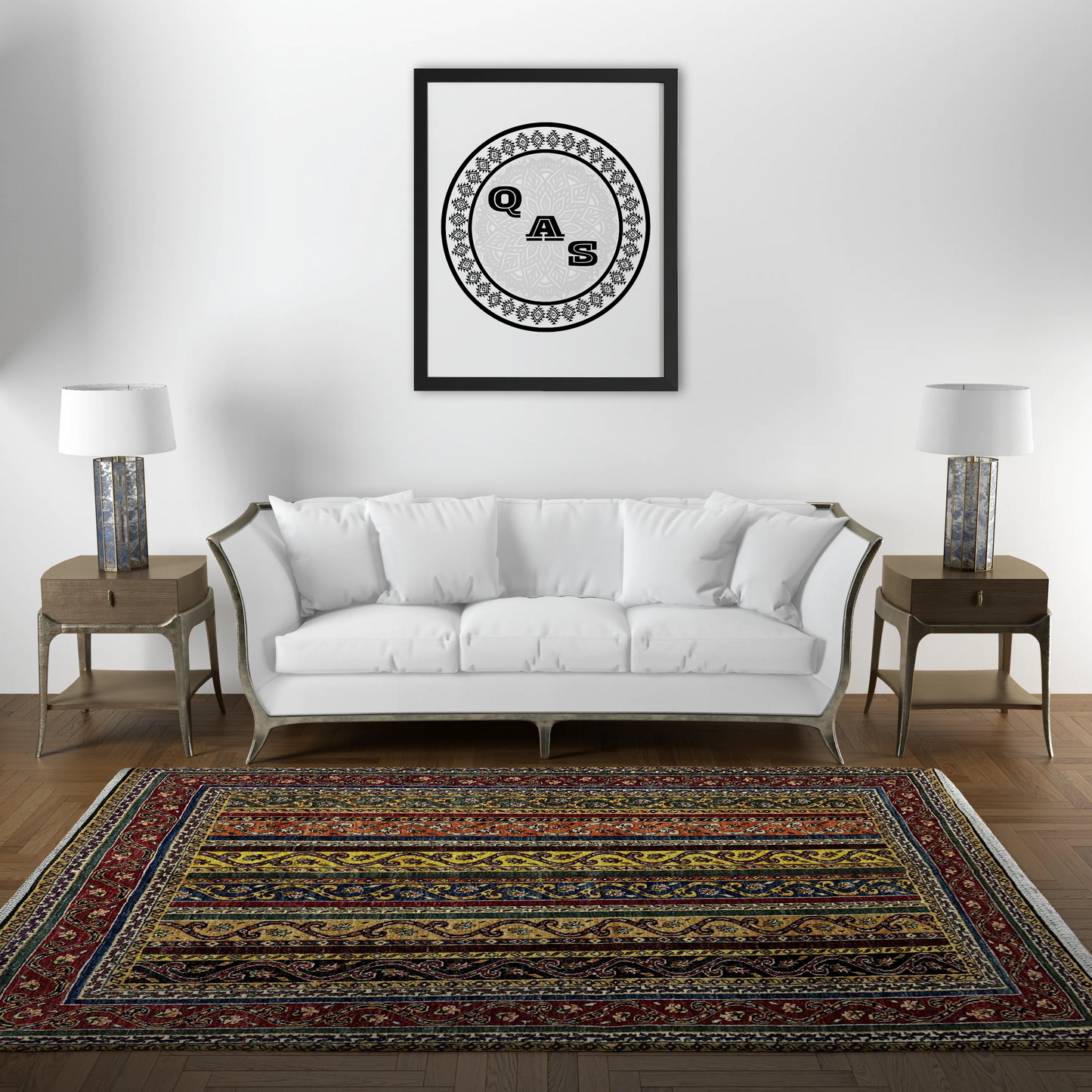 Afghan Shawl Tribal Hand Knotted Carpet, AR108 - 153 x 202 cm