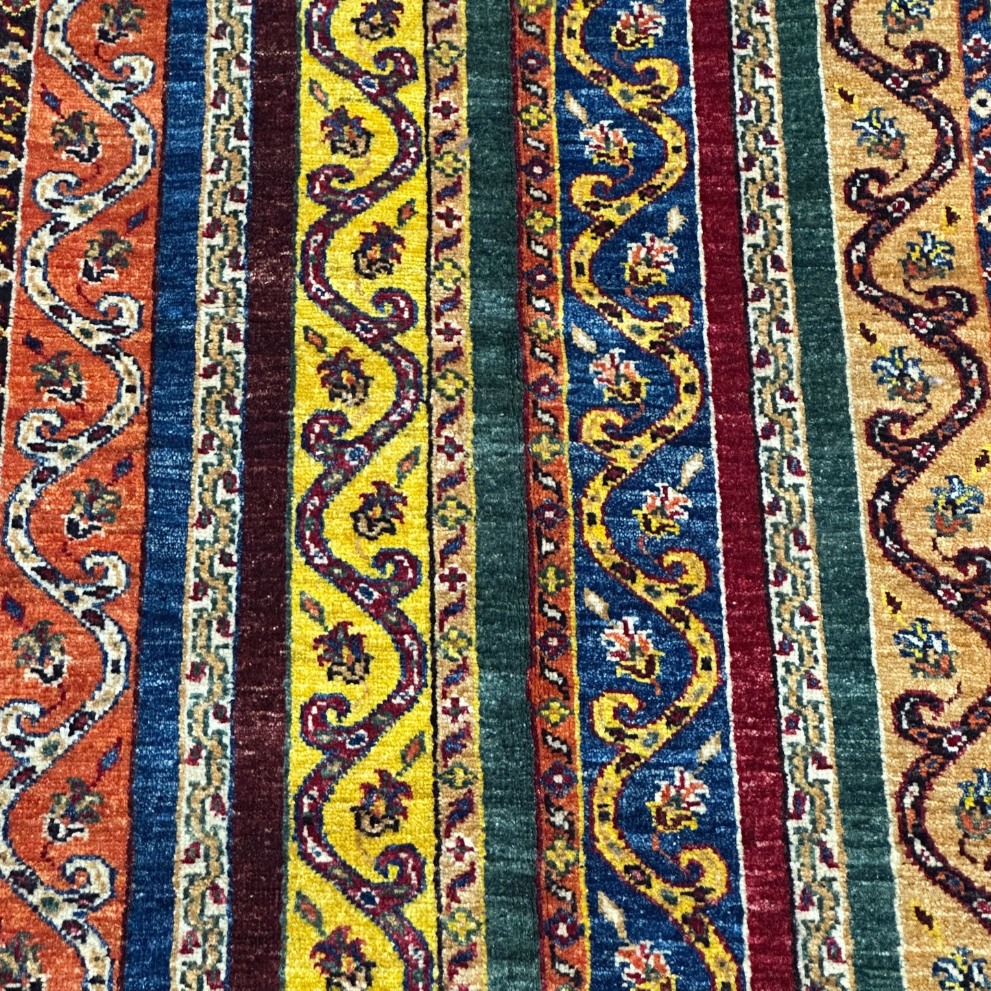 Afghan Shawl Tribal Hand Knotted Carpet, AR108 - 153 x 202 cm