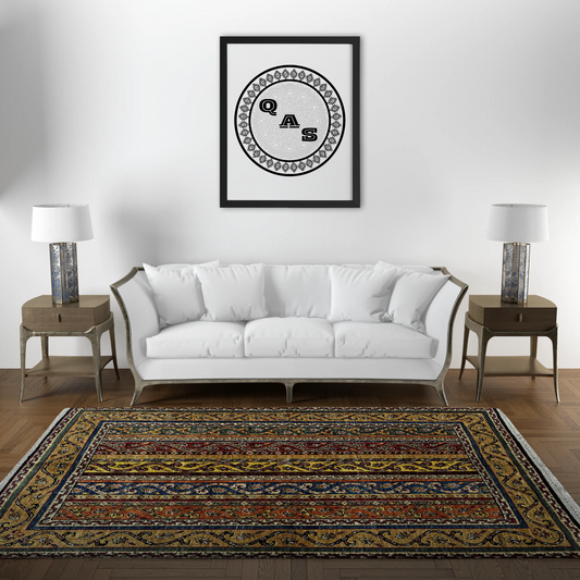 Afghan Shawl Tribal Hand Knotted Carpet, AR127 - 118 x 179 cm