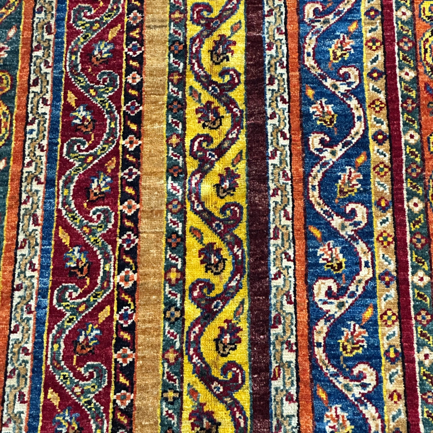Afghan Shawl Tribal Hand Knotted Carpet, AR127 - 118 x 179 cm