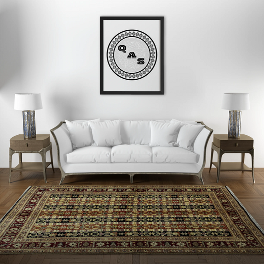 Afghan Shawl Tribal Hand Knotted Carpet, AR136 - 125 x 185 cm