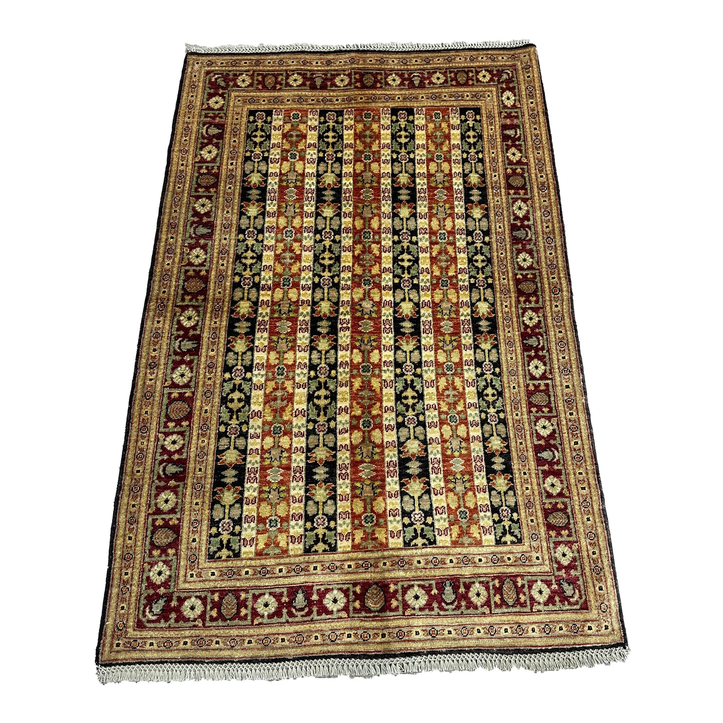 Afghan Shawl Tribal Hand Knotted Carpet, AR136 - 125 x 185 cm