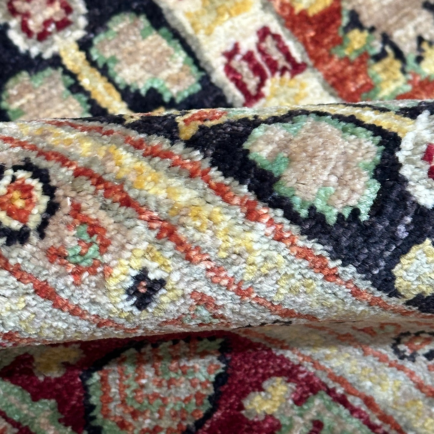 Afghan Shawl Tribal Hand Knotted Carpet, AR136 - 125 x 185 cm