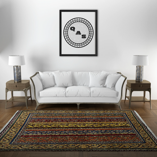Afghan Shawl Tribal Hand Knotted Carpet, AR139 - 120 x 182 cm