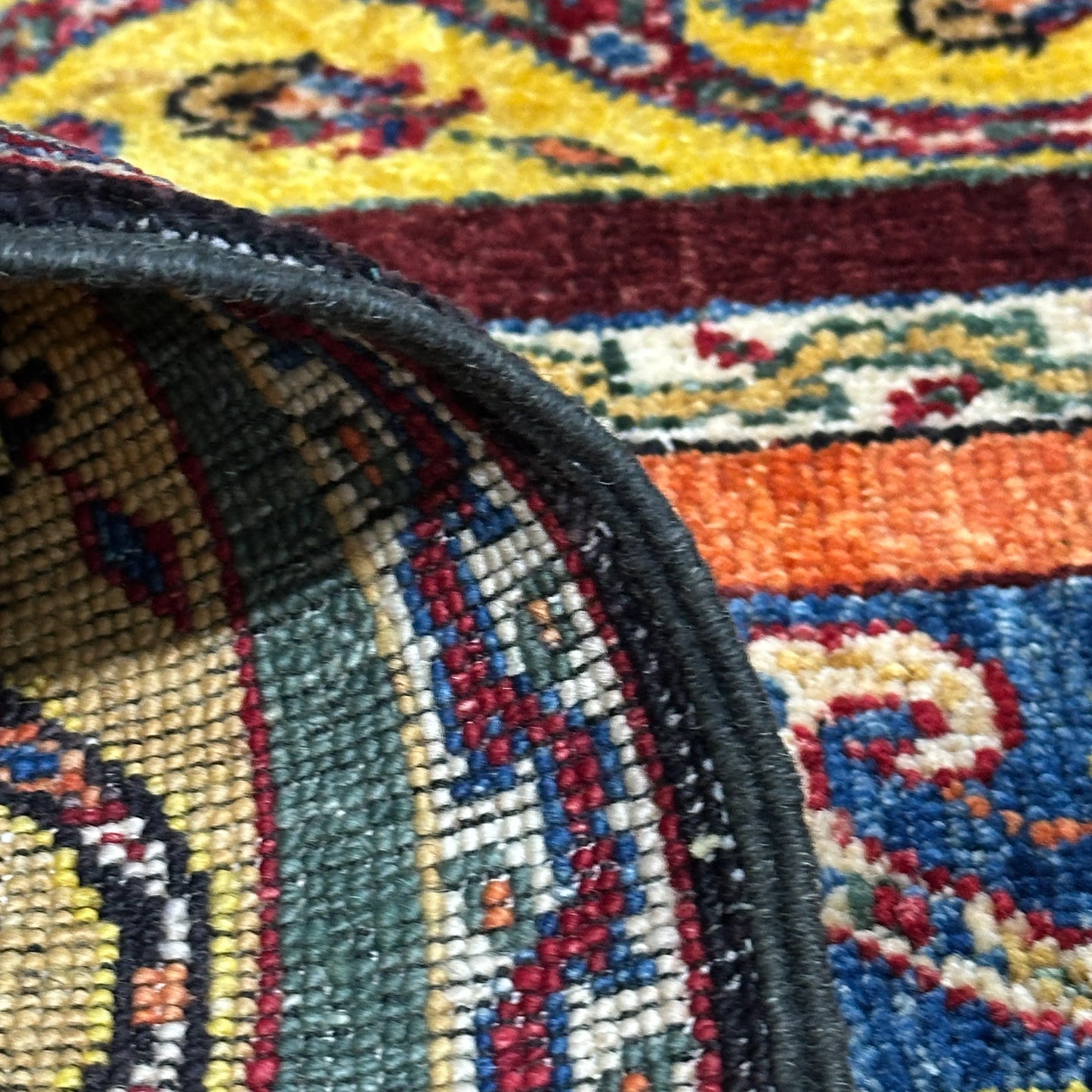 Afghan Shawl Tribal Hand Knotted Carpet, AR139 - 120 x 182 cm