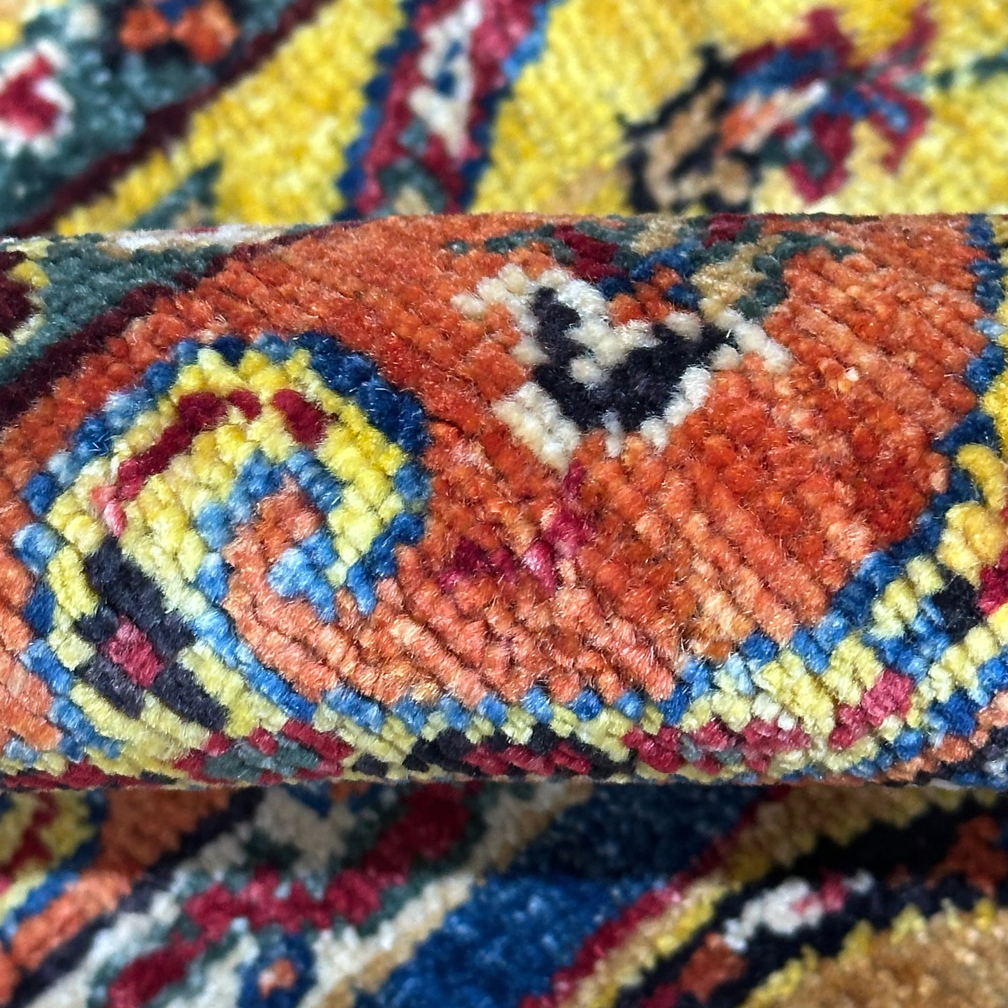 Afghan Shawl Tribal Hand Knotted Carpet, AR139 - 120 x 182 cm