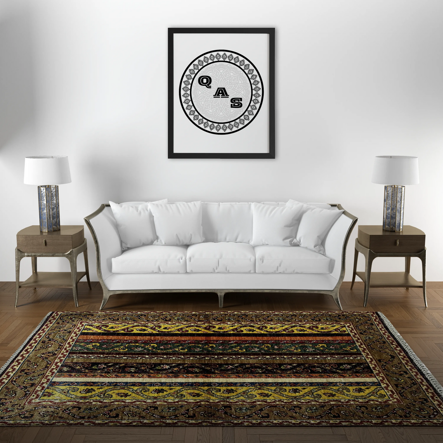 Afghan Shawl Tribal Hand Knotted Carpet, AR62 - 102 x 148 cm