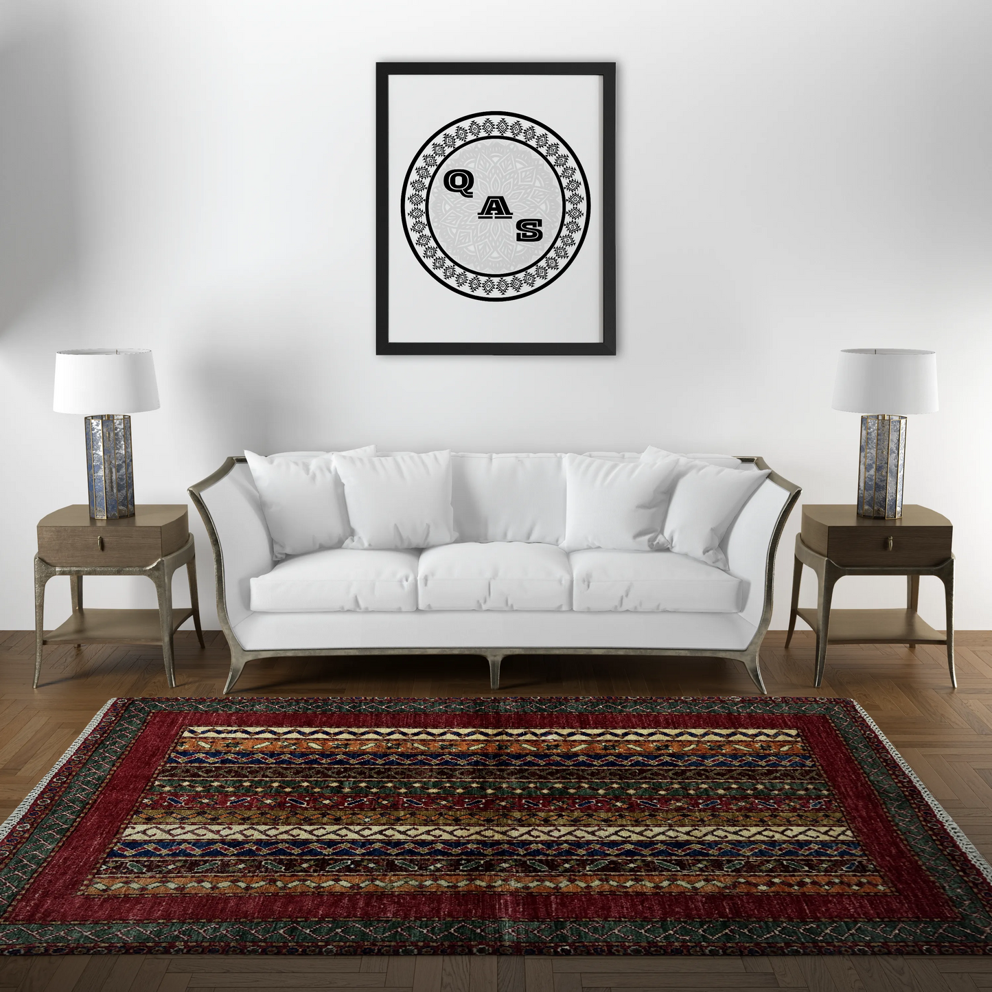 Afghan Shawl Tribal Hand Knotted Carpet, AR75 - 98 x 159 cm