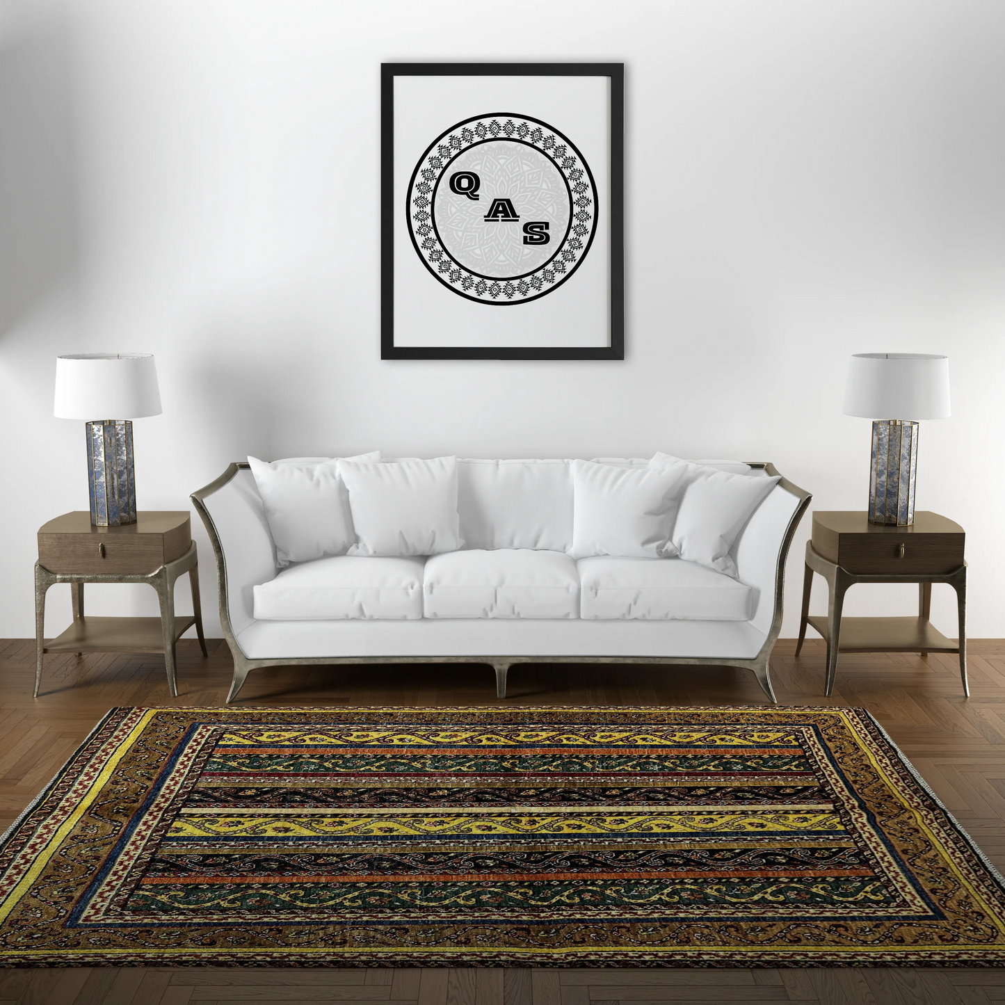Afghan Shawl Tribal Hand Knotted Carpet, AR98 - 149 x 192 cm