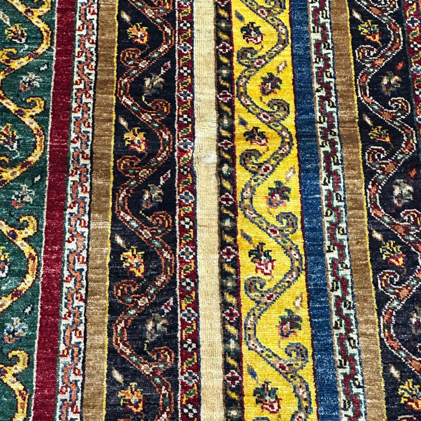 Afghan Shawl Tribal Hand Knotted Carpet, AR98 - 149 x 192 cm