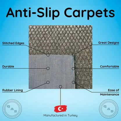 Anti Slip Carpet, AS15 - Beige & Brown