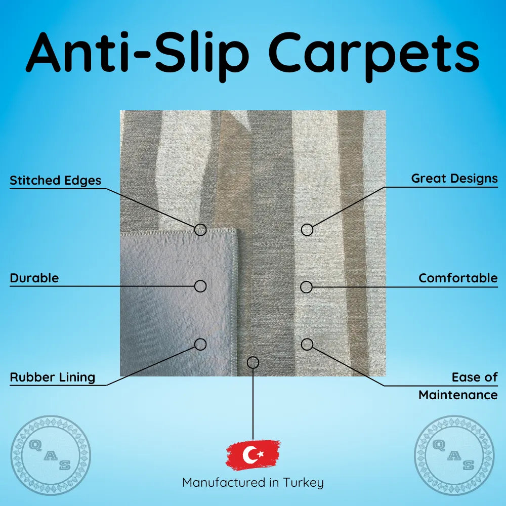 Anti Slip Carpet, AS20 - Beige & Grey