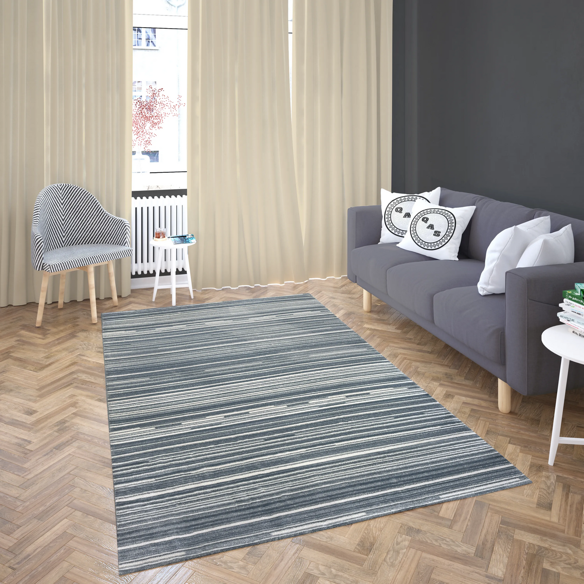 Ankara Striped Carpet, 8871A
