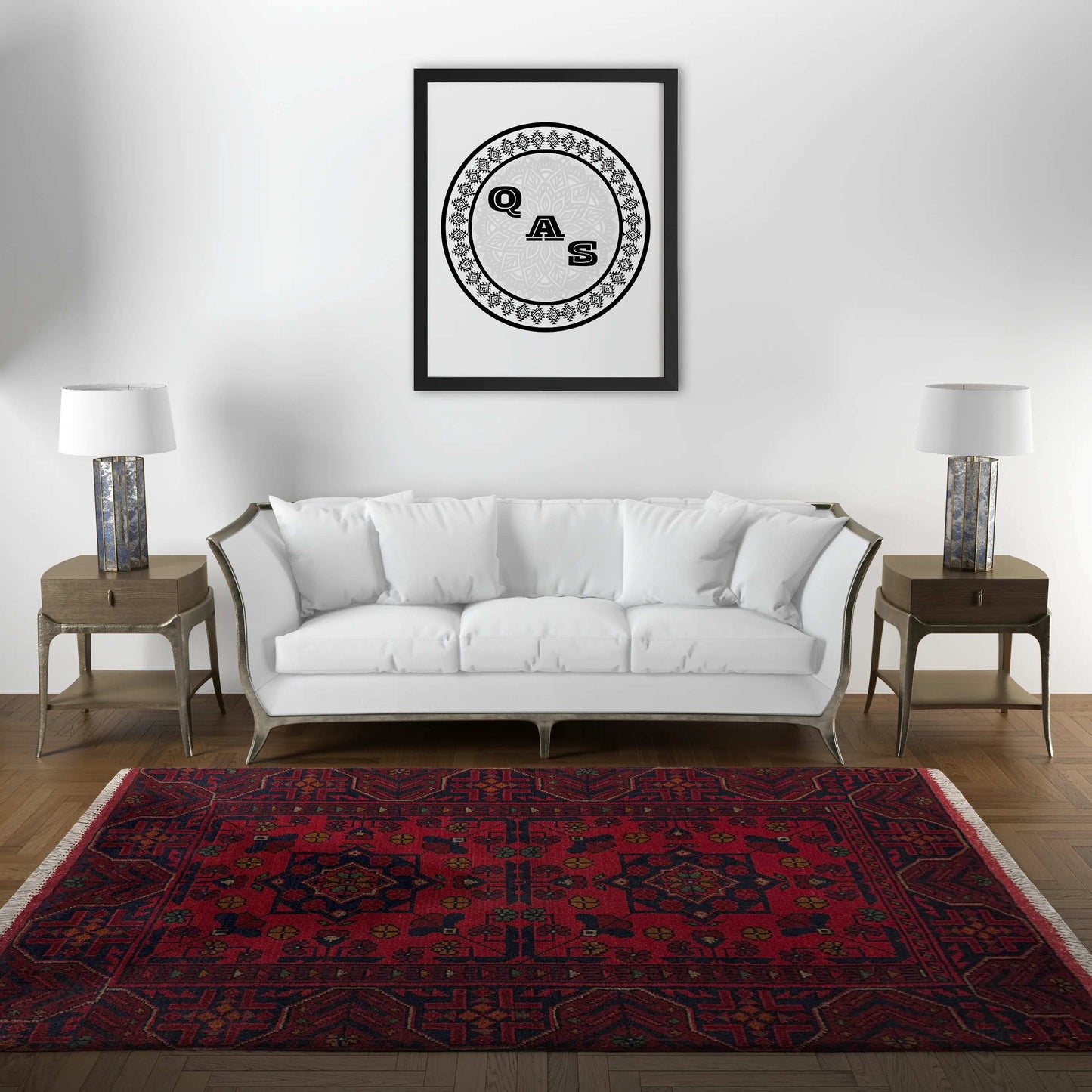 Handmade Afghan Khal Mohammadi Carpet, KM6000, Red - 80 x 120 cm