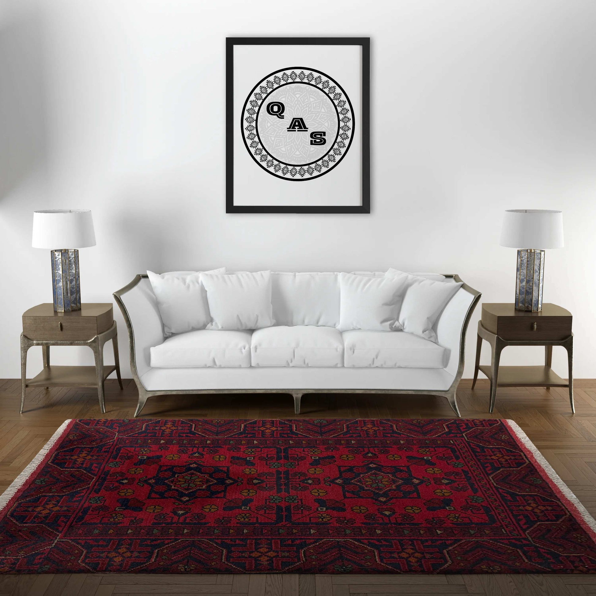 Handmade Afghan Khal Mohammadi Carpet, KM6000, Red - 80 x 120 cm