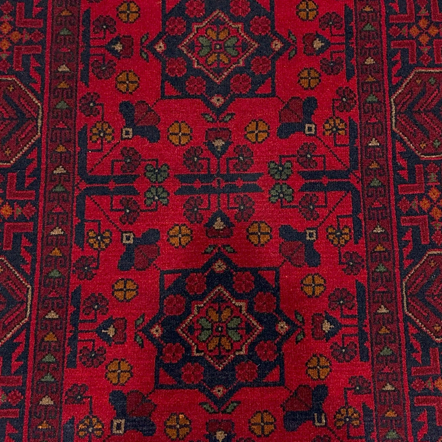Handmade Afghan Khal Mohammadi Carpet, KM6000, Red - 80 x 120 cm