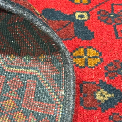 Handmade Afghan Khal Mohammadi Carpet, KM6000, Red - 80 x 120 cm