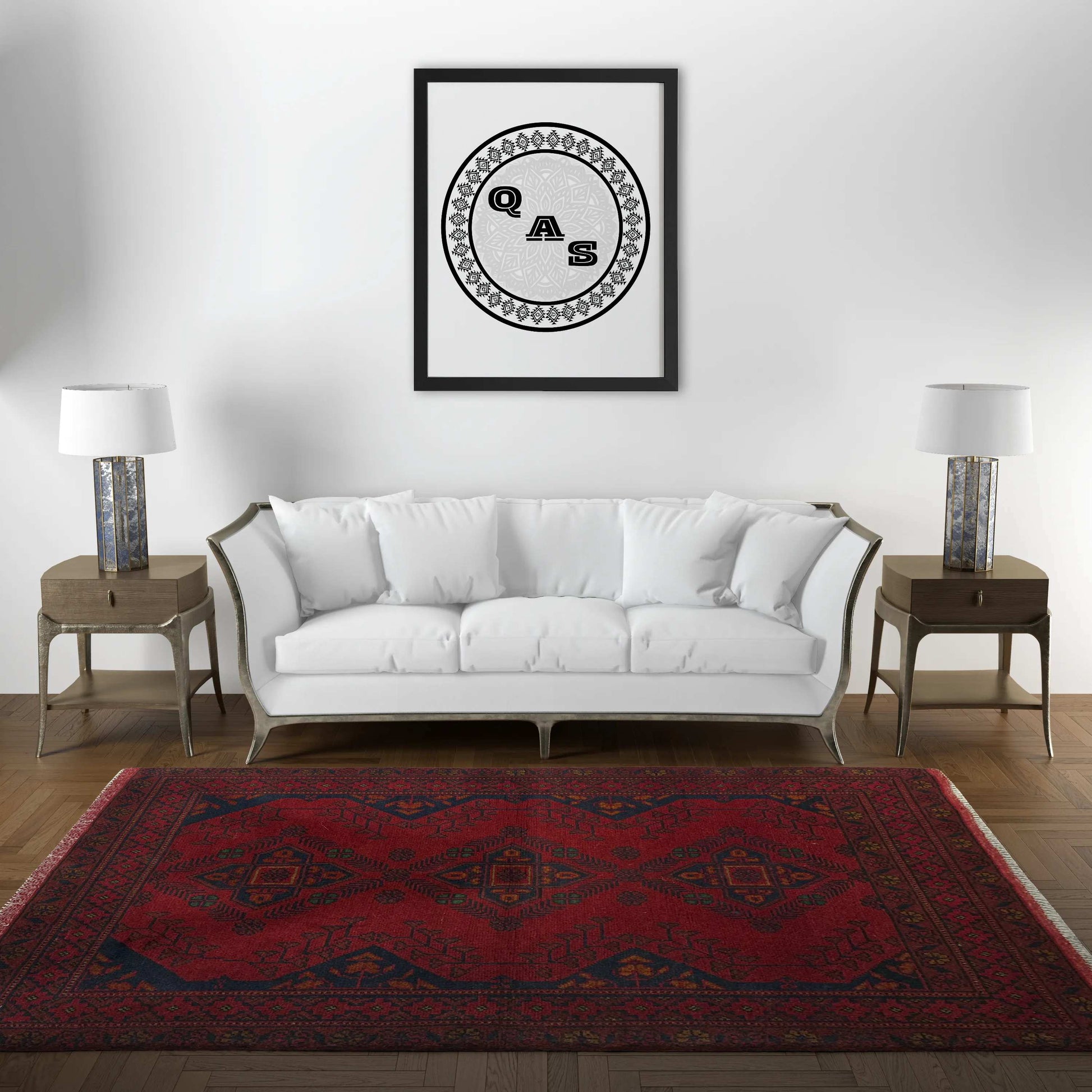 Handmade Afghan Khal Mohammadi Carpet, KM6002, Red - 80 x 120 cm