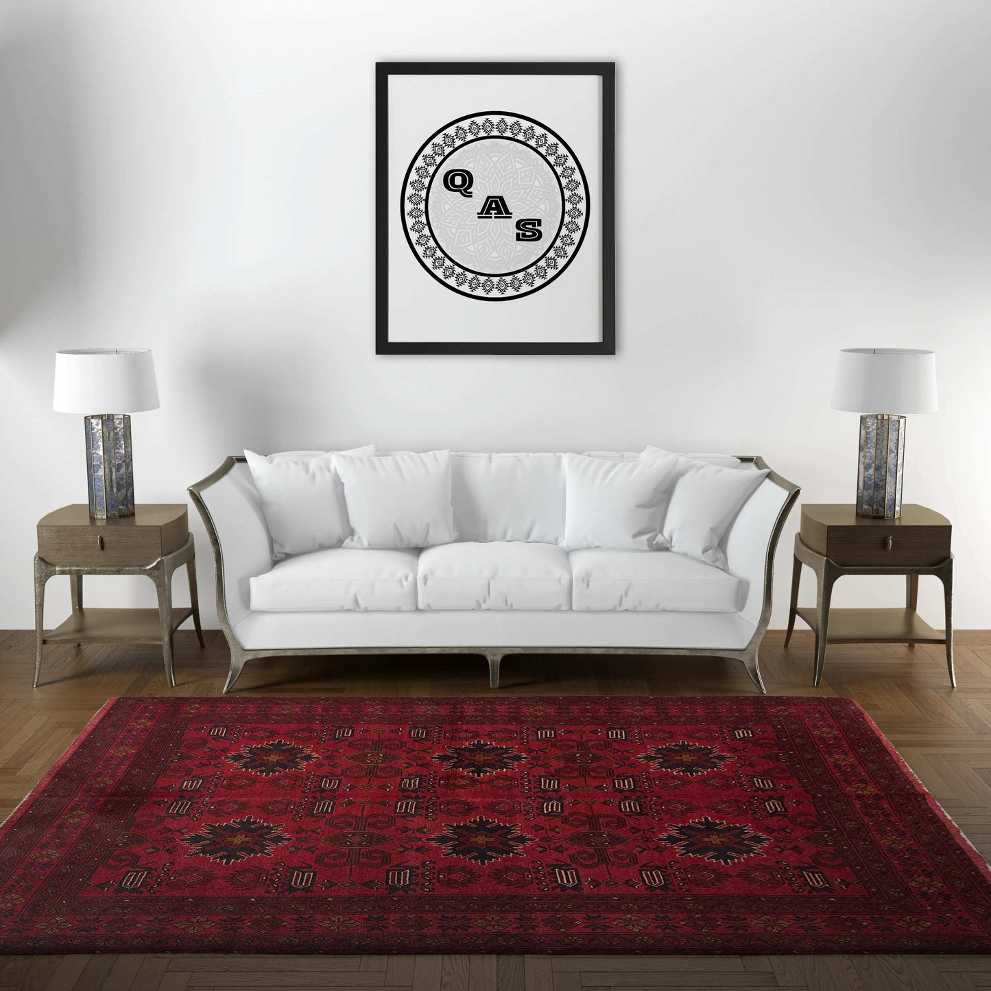 Handmade Afghan Khal Mohammadi Carpet, KM6003, Red - 150 x 200 cm