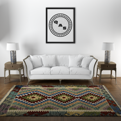 Maimana Kilim - Handmade Afghani Kilim - MG123, 80 x 120 cm