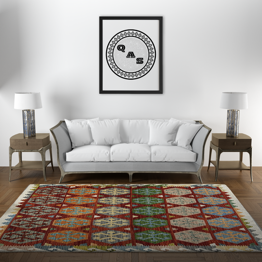 Maimana Kilim - Handmade Afghani Kilim - MG46, 150 x 200 cm