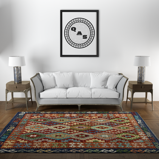 Maimana Kilim - Handmade Afghani Kilim - MG47, 150 x 200 cm