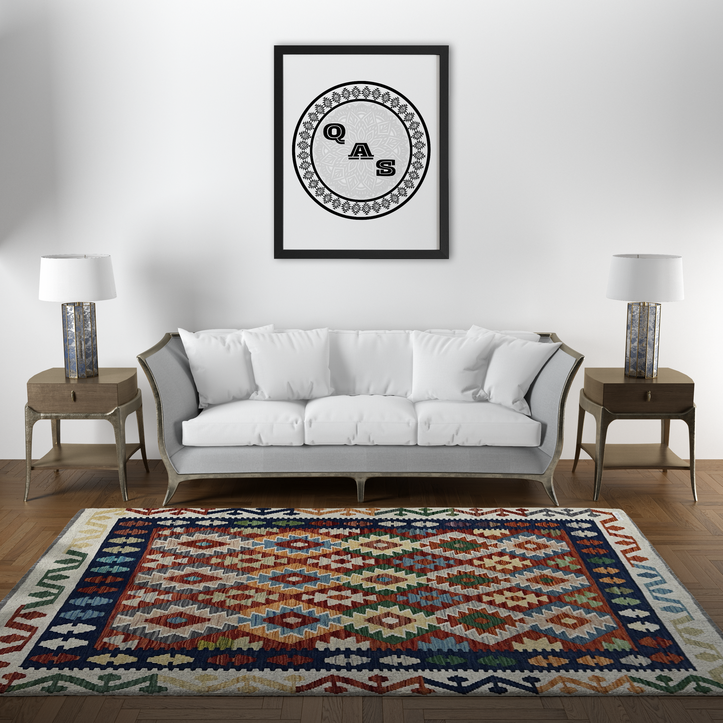 Maimana Kilim - Handmade Afghani Kilim - MG56, 150 x 200 cm