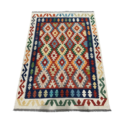 Maimana Kilim - Handmade Afghani Kilim - MG56, 150 x 200 cm