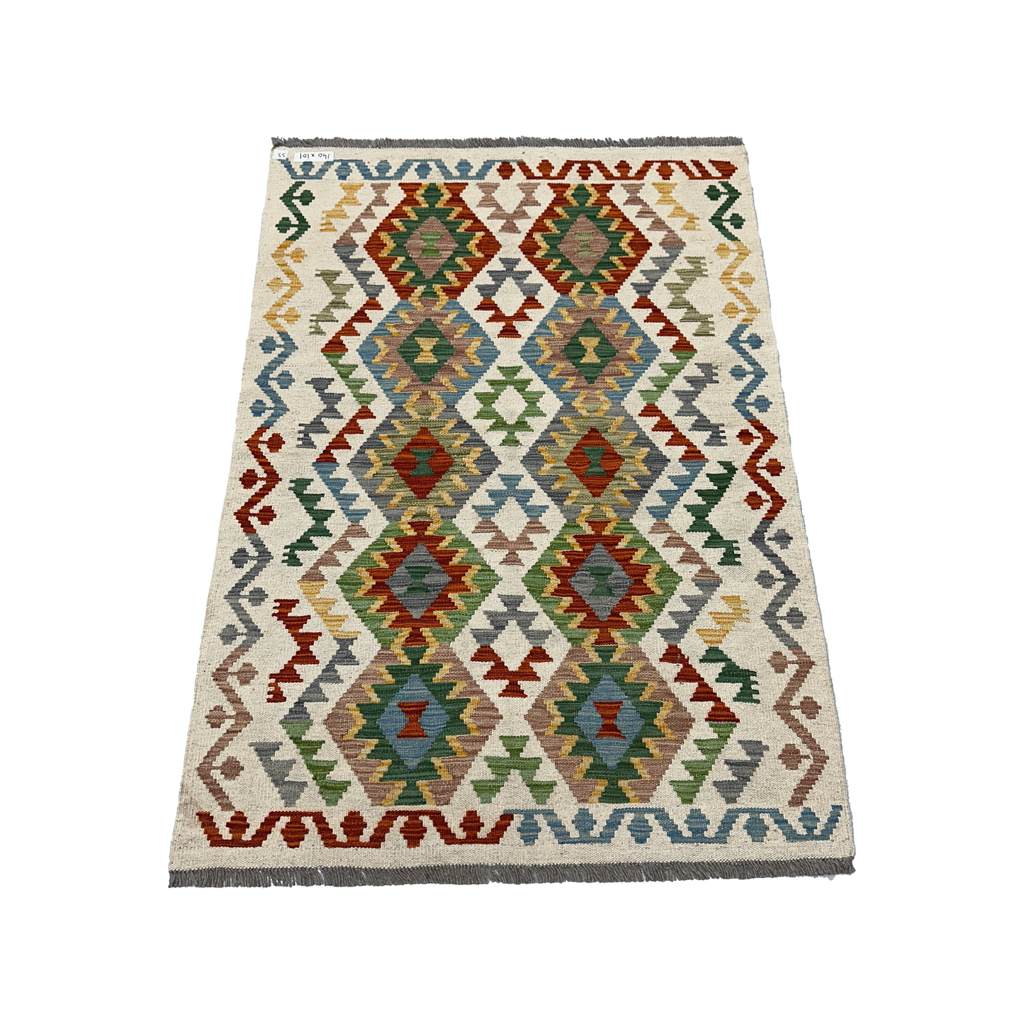 Maimana Kilim - Handmade Afghani Kilim - MG58, 100 x 150 cm