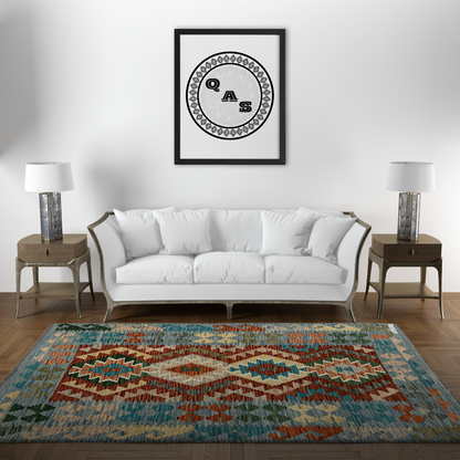 Maimana Kilim - Handmade Afghani Kilim - MG61, 100 x 150 cm