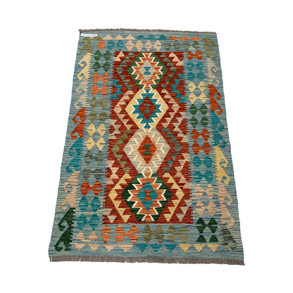 Maimana Kilim - Handmade Afghani Kilim - MG61, 100 x 150 cm