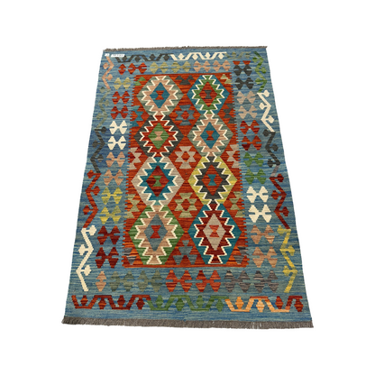 Maimana Kilim - Handmade Afghani Kilim - MG63, 100 x 150 cm