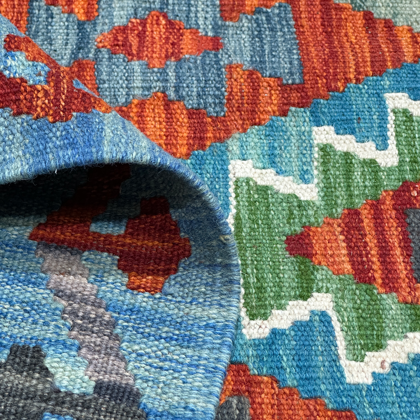 Maimana Kilim - Handmade Afghani Kilim - MG63, 100 x 150 cm