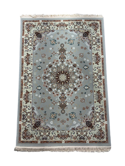 Persian Acrylic Carpet, 350 Reeds, Grey - 100 x 150 cm