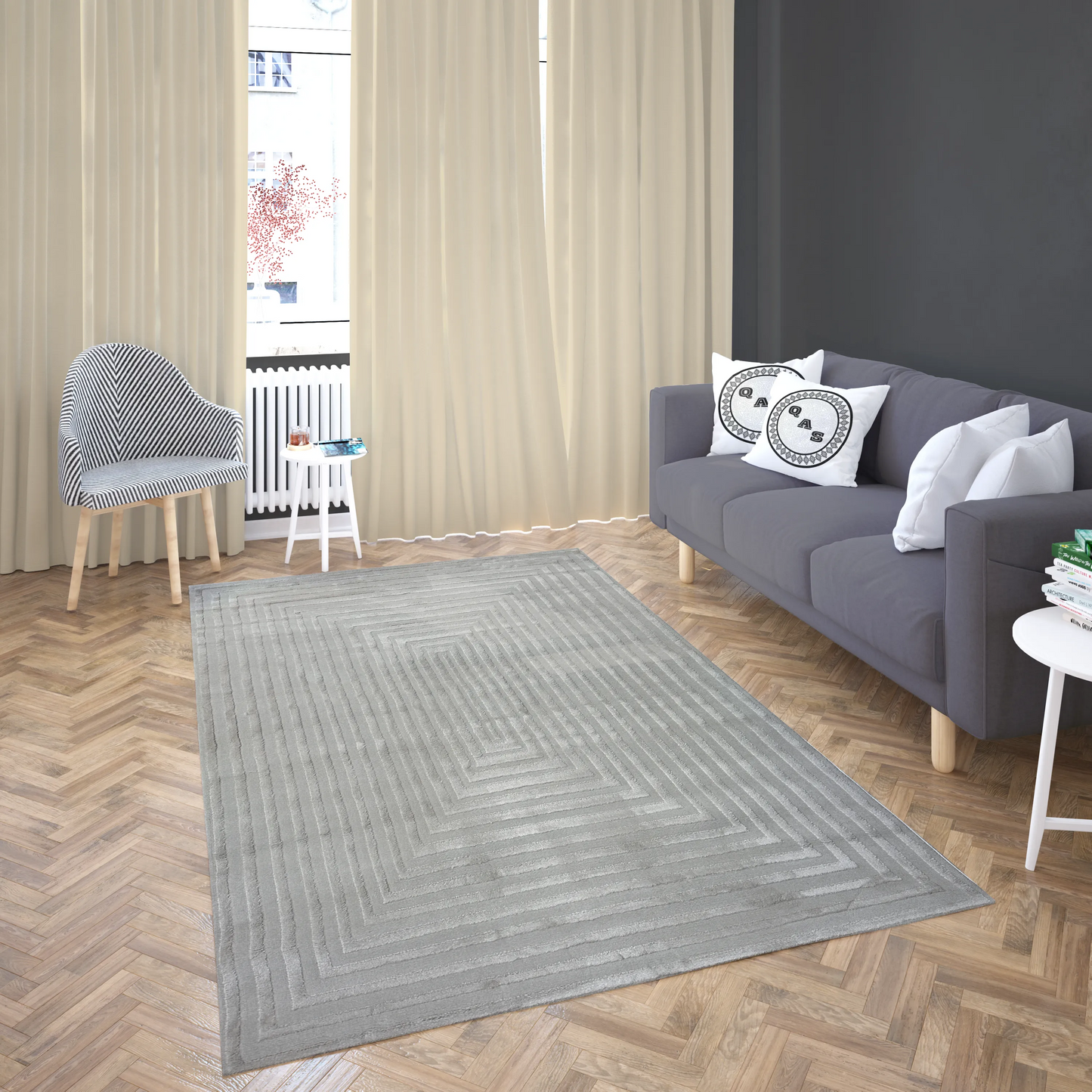 Modern, Patterned Turkish Carpet