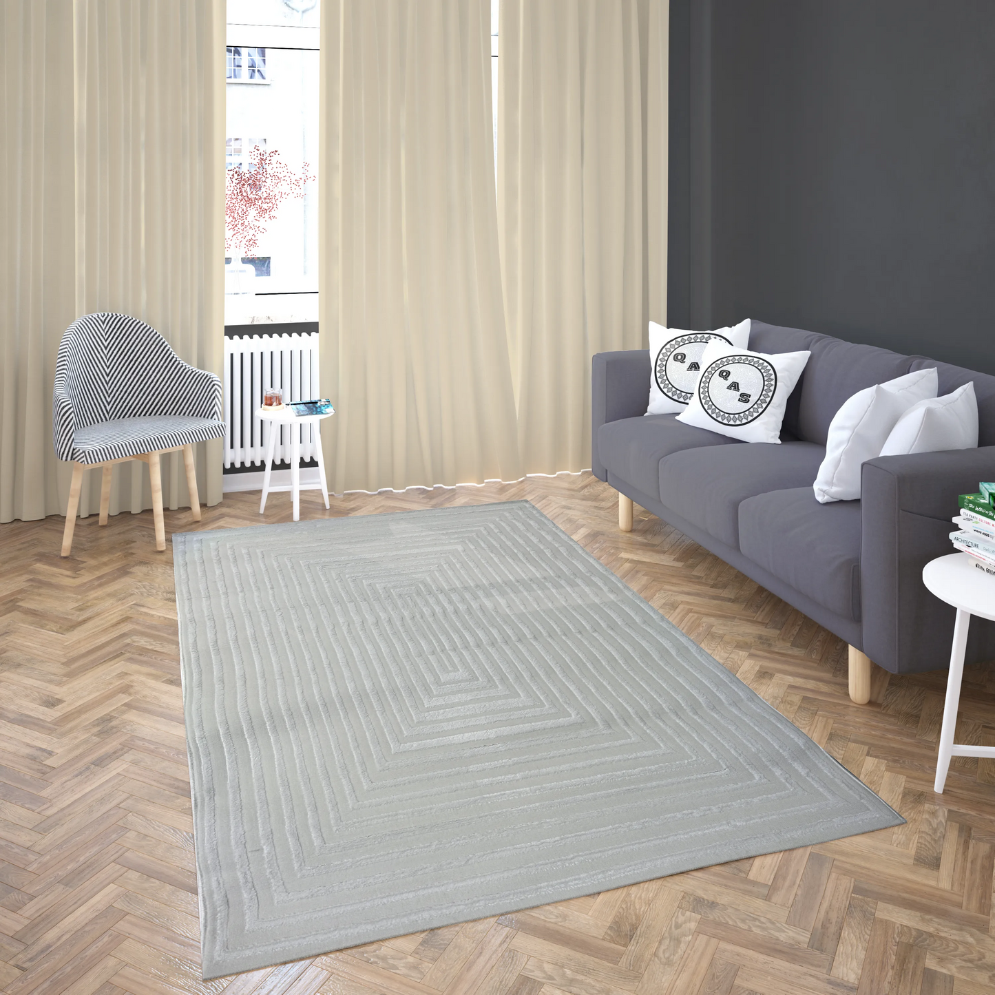 Modern, Patterned Turkish Carpet