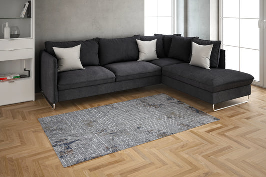 Modern Design Carpet, TE0004, Grey - 160 x 230 cm