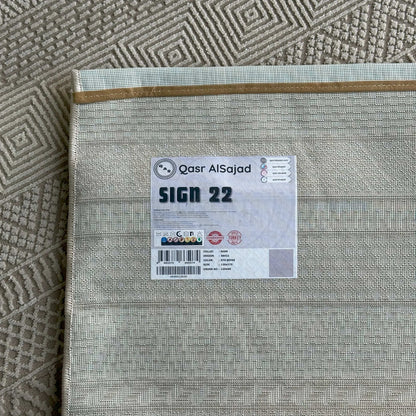 Sign 22, Recycled Patterned Carpet