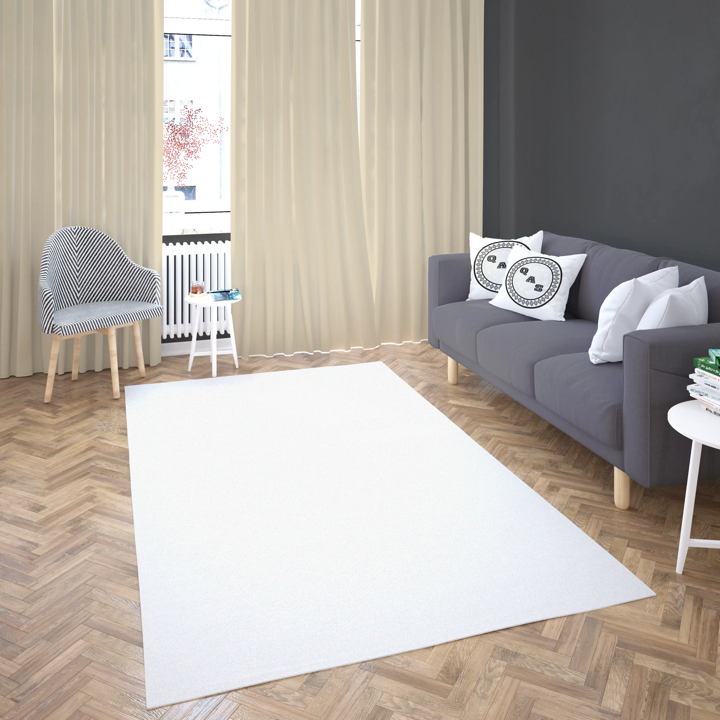 Faux Rabbit Fur Rug