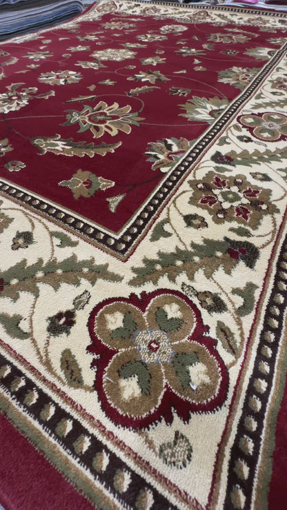 Classic Turkish Carpet, Afghan Design 2 - Red